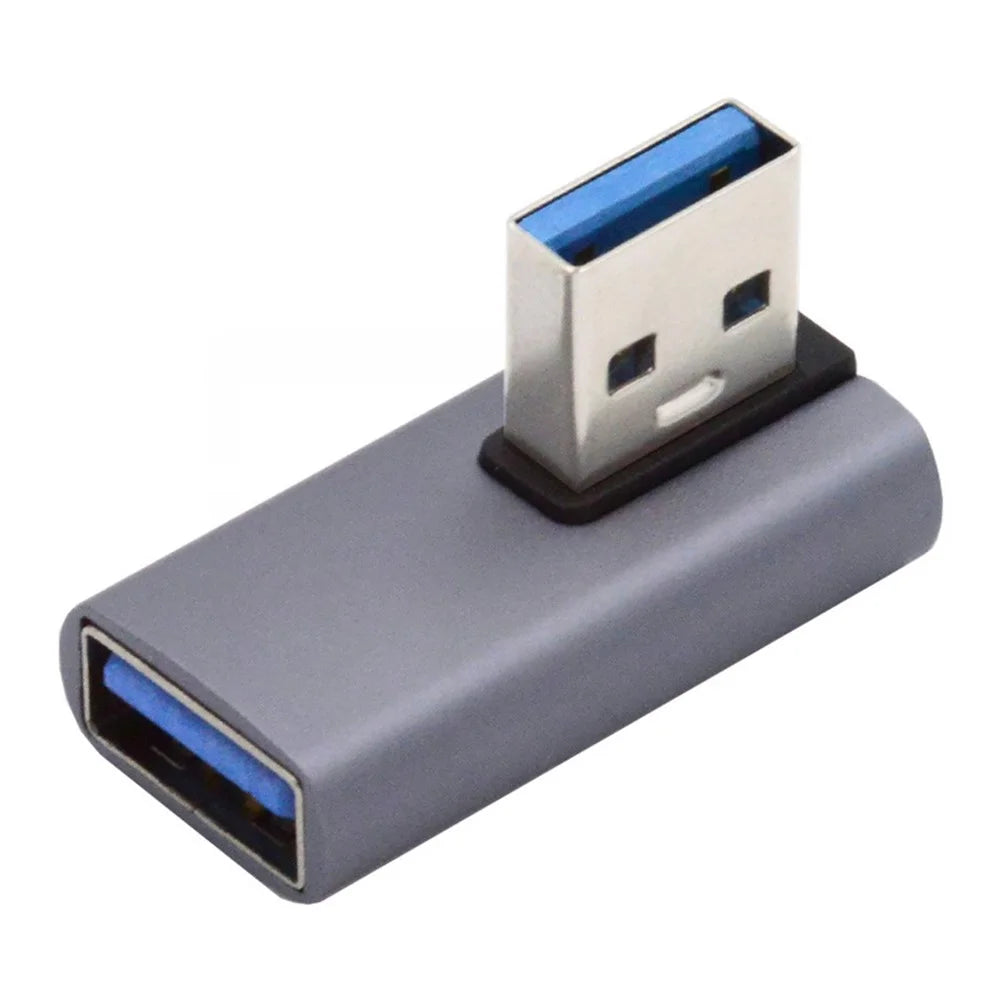 U3-018-LP 10Gbps USB3.0 Male to Female Power Data Transfer Adapter 90 Degrees Left Angled Type Connector - 6
