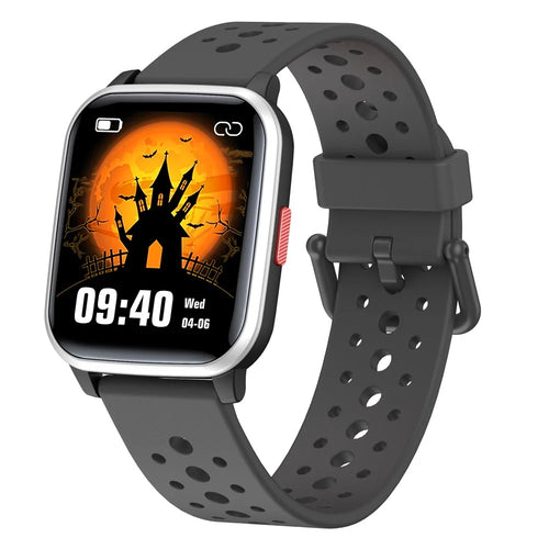 H69 Kid Smart Watch with Heart Rate Sleep Monitoring Anti-lost Waterproof Bracelet Support Music, Take Photo, Games - Black - 1