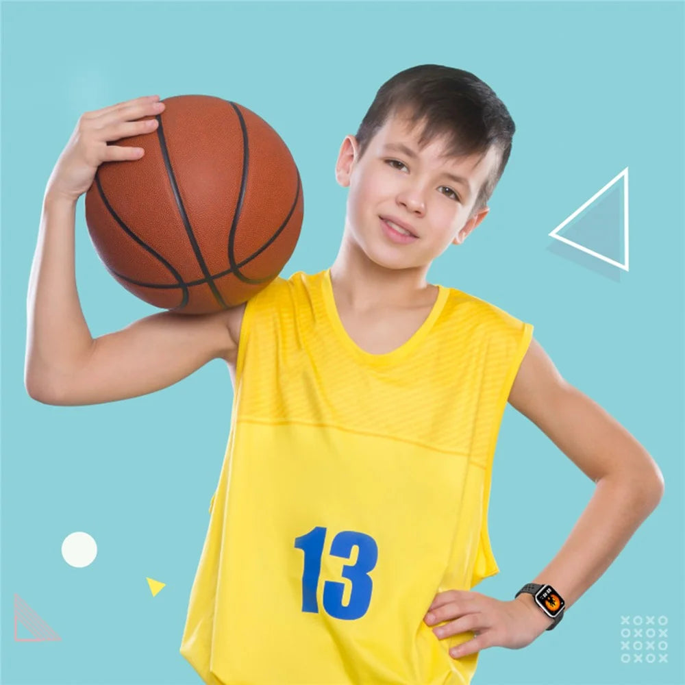 H69 Kid Smart Watch with Heart Rate Sleep Monitoring Anti-lost Waterproof Bracelet Support Music, Take Photo, Games - Black - 4