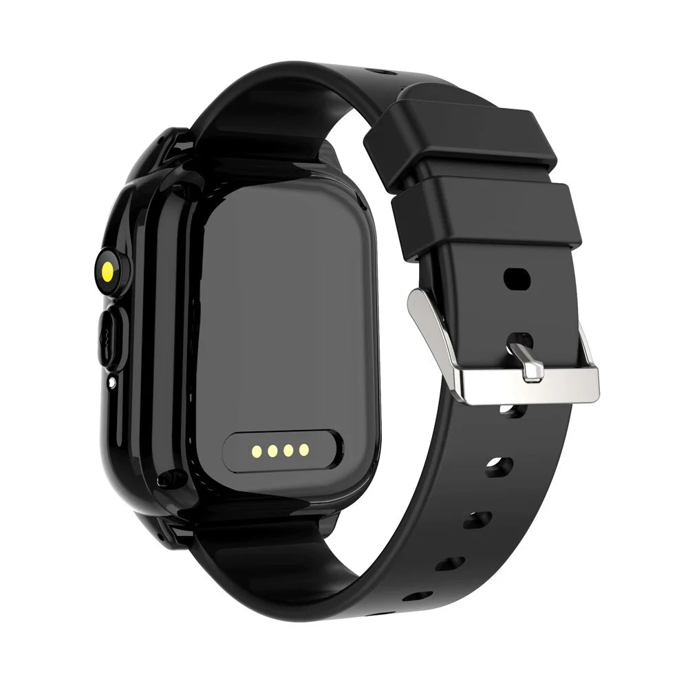 D05 Kids Smart Watch with Silicone Strap, 1.44 inch HD Touch Screen Electric Bracelet Built-in 26 Mini Games - Black - 2