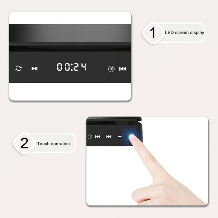 KECAG KC-708 DVD Player Touch Operation Mini CD VCD Player with Remote Control for Home Smart TV - 6