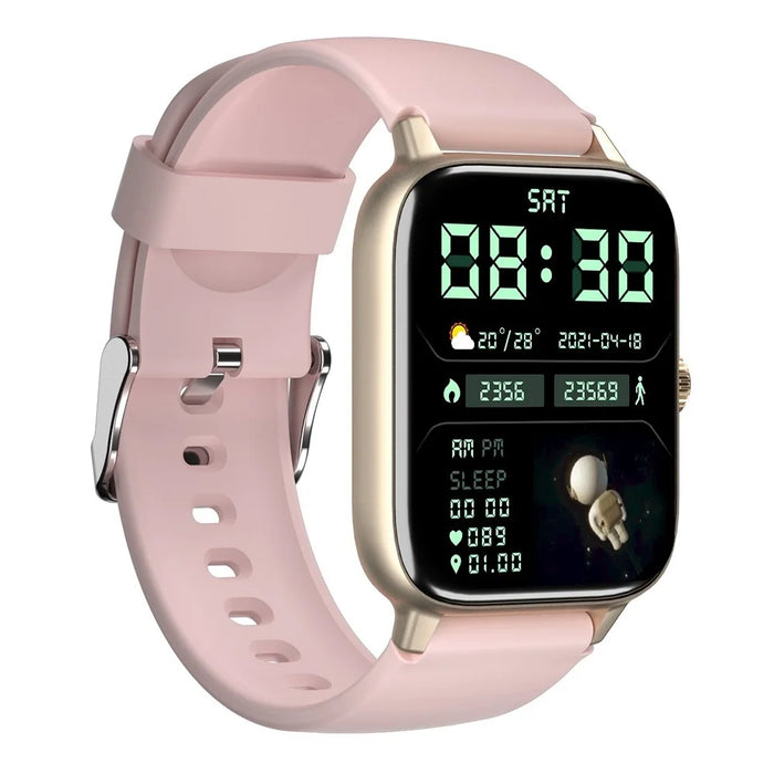 TW2 1.8-inch Screen Smart Watch Support NFC Function IP67 Waterproof Fitness Bracelet Multifunctional Health Watch with Heart Rate Monitoring - Pink - 2