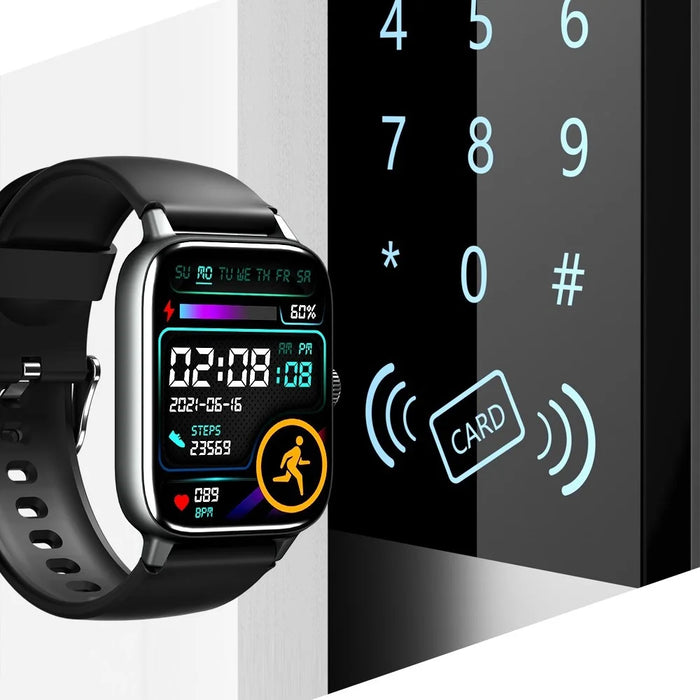 TW2 1.8-inch Screen Smart Watch Support NFC Function IP67 Waterproof Fitness Bracelet Multifunctional Health Watch with Heart Rate Monitoring - Pink - 5