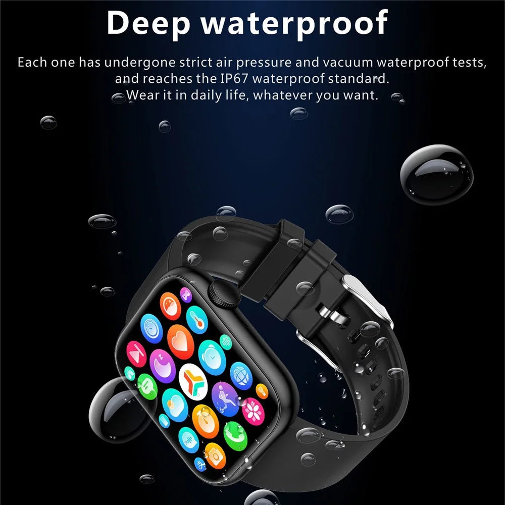 QX7 1.85-inch HD Screen Smart Watch Bluetooth-compatible Call Waterproof Sports Bracelet Health Watch with Rotary Encoder Button - Pink / Gold - 7