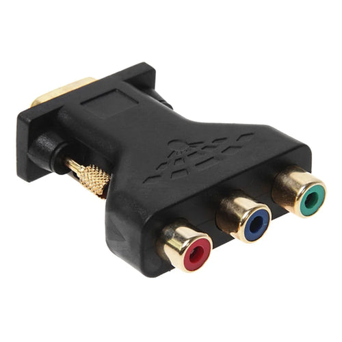 Gold-plated VGA Male to 3RCA Adapter Video Audio VGA Converter Adapter Suitable for HDTV DVD (Red, Blue, Green) - 1