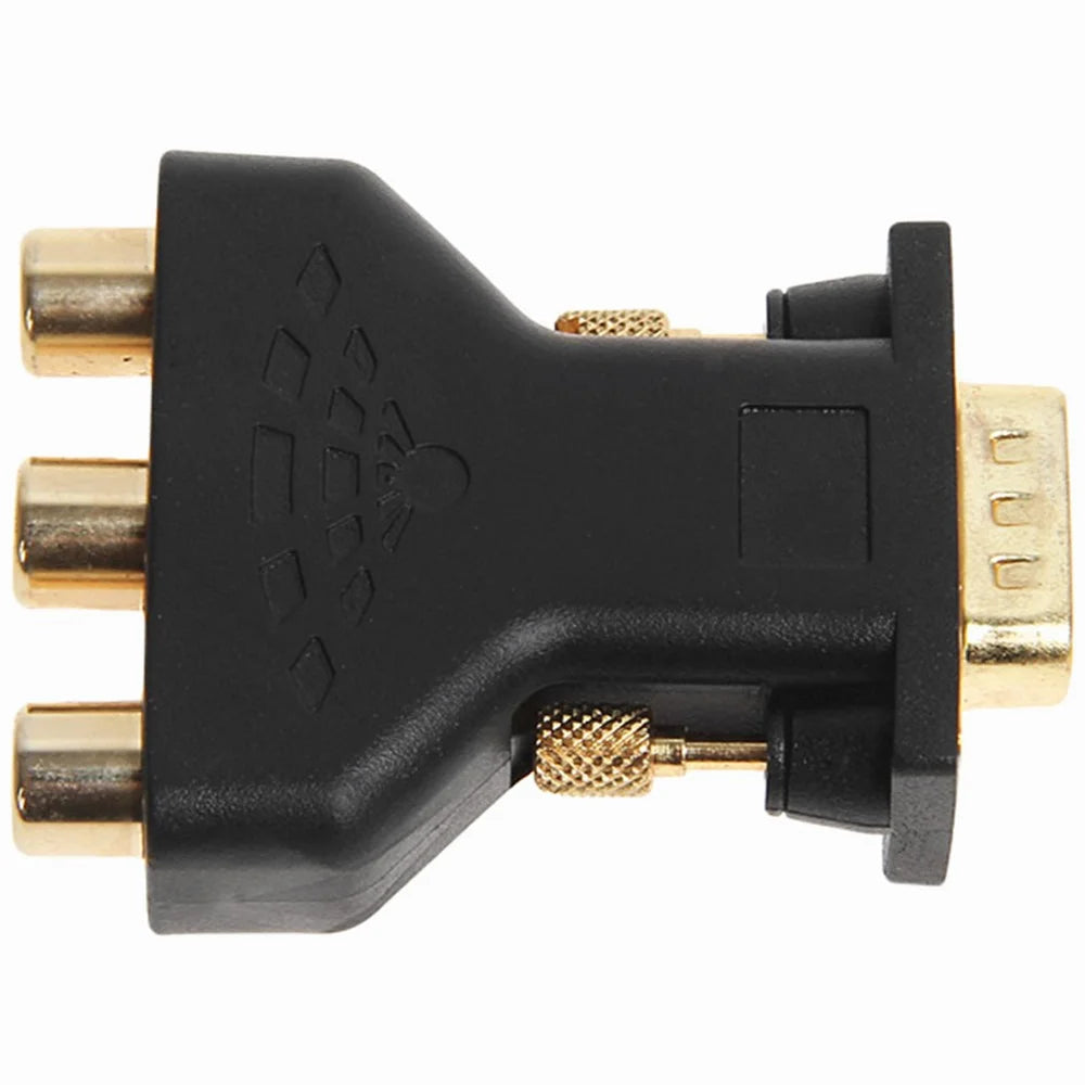 Gold-plated VGA Male to 3RCA Adapter Video Audio VGA Converter Adapter Suitable for HDTV DVD (Red, Blue, Green) - 4