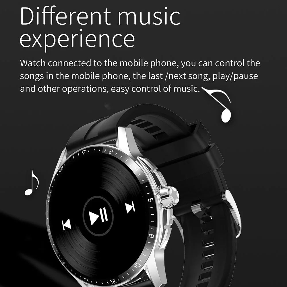 GT4 Pro 1.47" Smart Watch HD Bluetooth-compatible Calling Waterproof Sports Bracelet Support Heart Rate Blood Oxygen Monitoring - Black - 6