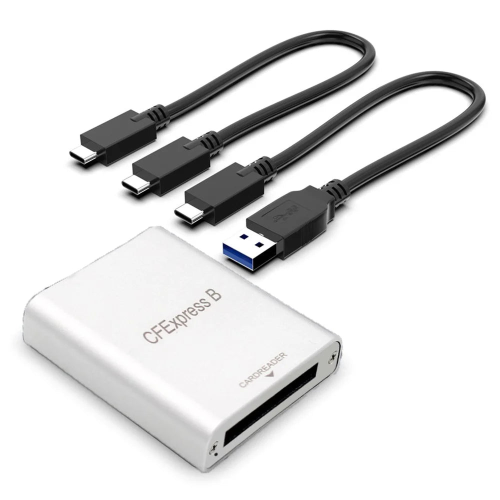 CFexpress Type B Card Reader USB3.1 Gen 2 10Gbps High Speed Aluminum Alloy Card Reader - 1