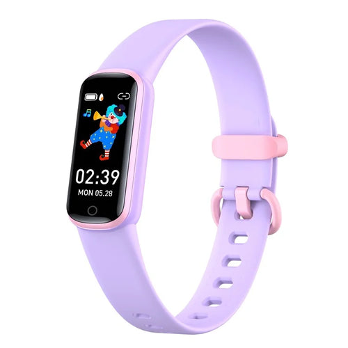 Y99PRO 0.96-inch Color Screen Children Smart Watch 11 Sports Mode Fitness Bracelet with Heart Rate, Sleep Monitoring - Purple - 1