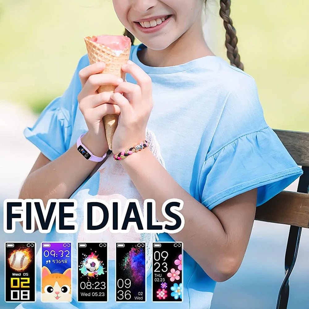 Y99PRO 0.96-inch Color Screen Children Smart Watch 11 Sports Mode Fitness Bracelet with Heart Rate, Sleep Monitoring - Purple - 7