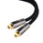 1m Digital Fiber Optical Audio Cable SPDIF Line 5.1 Channel Connection Wire for Soundbars / Stereo Systems / Amplifiers (Yellow Ring) - 1
