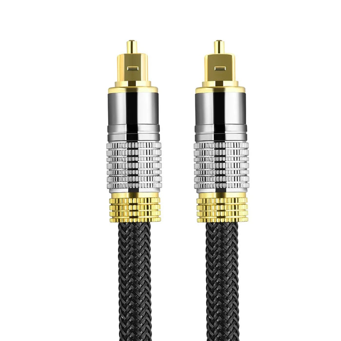 2m Speaker Amplifier Fiber Digital Optical Audio SPDIF Cable Gold-Plated Connector Toslink Nylon Braided Line (Thread Type) - 2