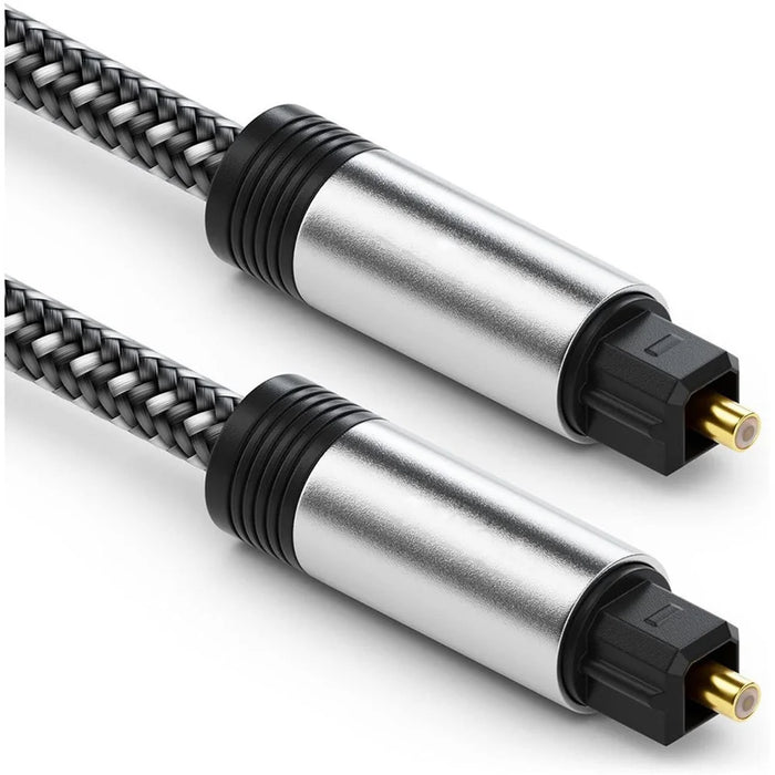 5m SPDIF Toslink Connection Line Digital Optical Audio Cable Nylon Braided Wire for TV DVD Player (Style B) - 3