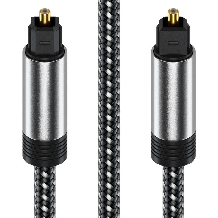 20m Super Long Toslink Digital Optical Audio Cable SPDIF Output Nylon Braided Line for TV Blu-ray Player (Style B) - 2