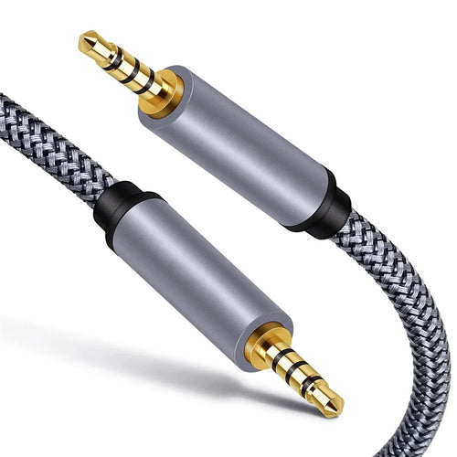 1m 3.5mm Male to Male Audio Aux Cable HiFi Stereo TRRS Audio Extension Cable for Microphone Speaker Headphone - 1