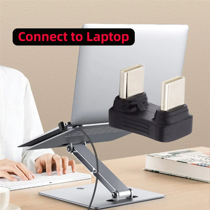 UC-009-MM Elbow U-Shape Dual-Head USB-C Adapter 480Mbps Fast Transmission Type-C Male to Male Coupler Extender Converter - 7