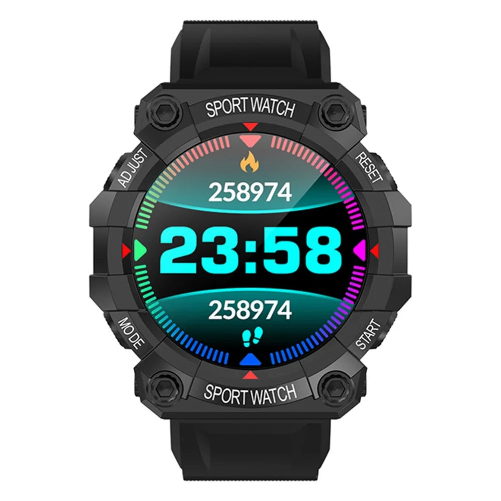 FD68S / Y56 1.3 inch Round Screen Bluetooth-compatible Smart Watch Waterproof Heart Rate Health Monitoring Sport Smart Bracelet - Black - 1