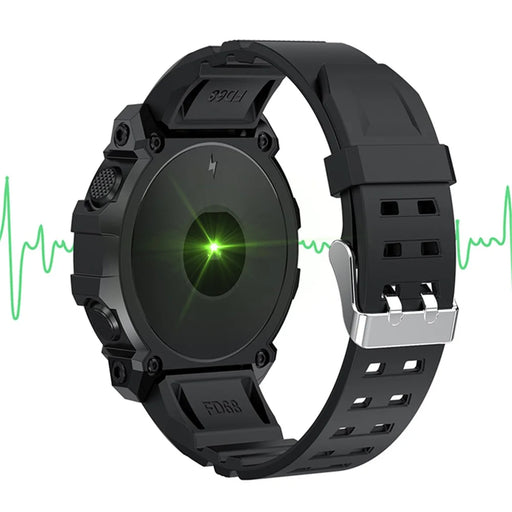 FD68S / Y56 1.3 inch Round Screen Bluetooth-compatible Smart Watch Waterproof Heart Rate Health Monitoring Sport Smart Bracelet - Black - 2