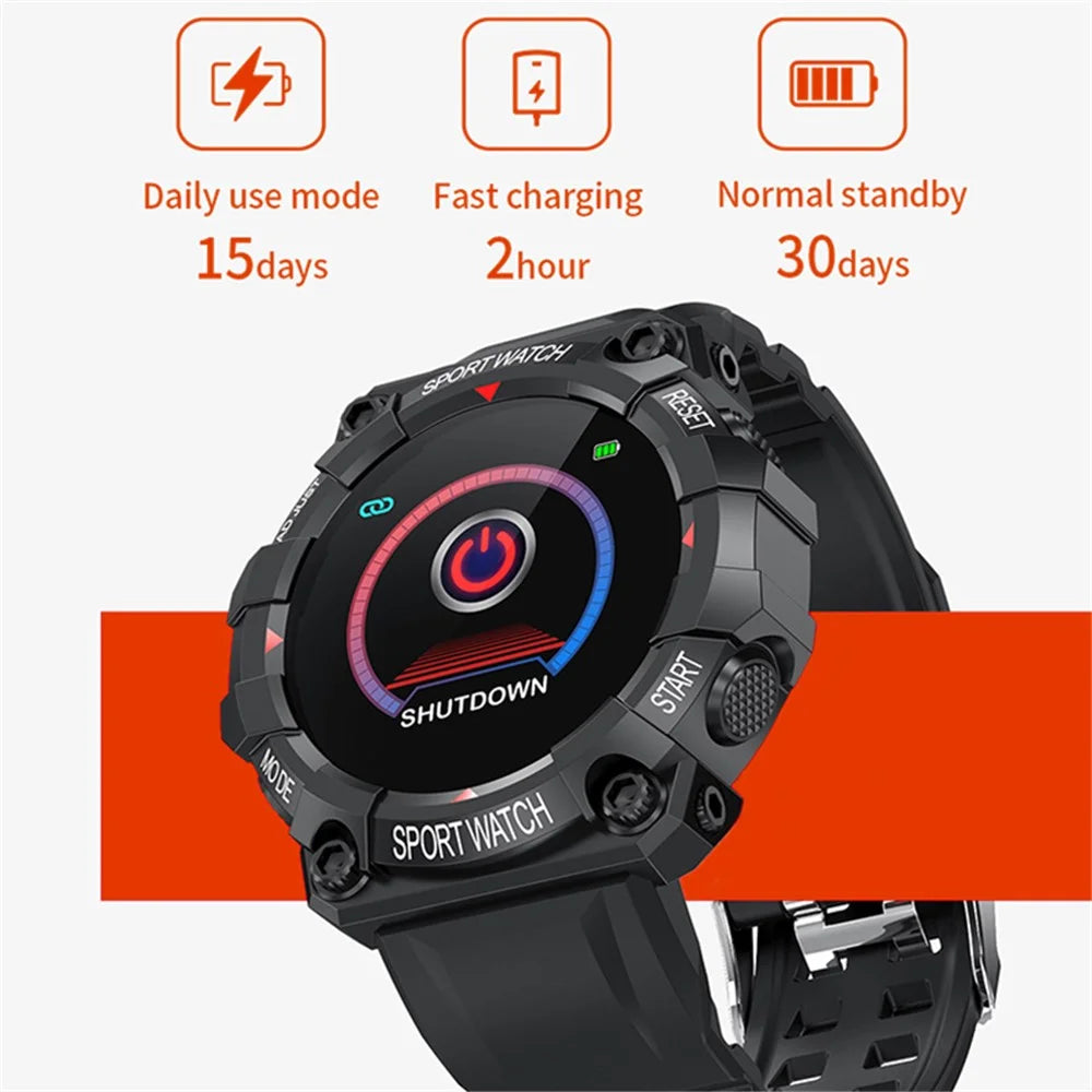 FD68S / Y56 1.3 inch Round Screen Bluetooth-compatible Smart Watch Waterproof Heart Rate Health Monitoring Sport Smart Bracelet - Black - 3