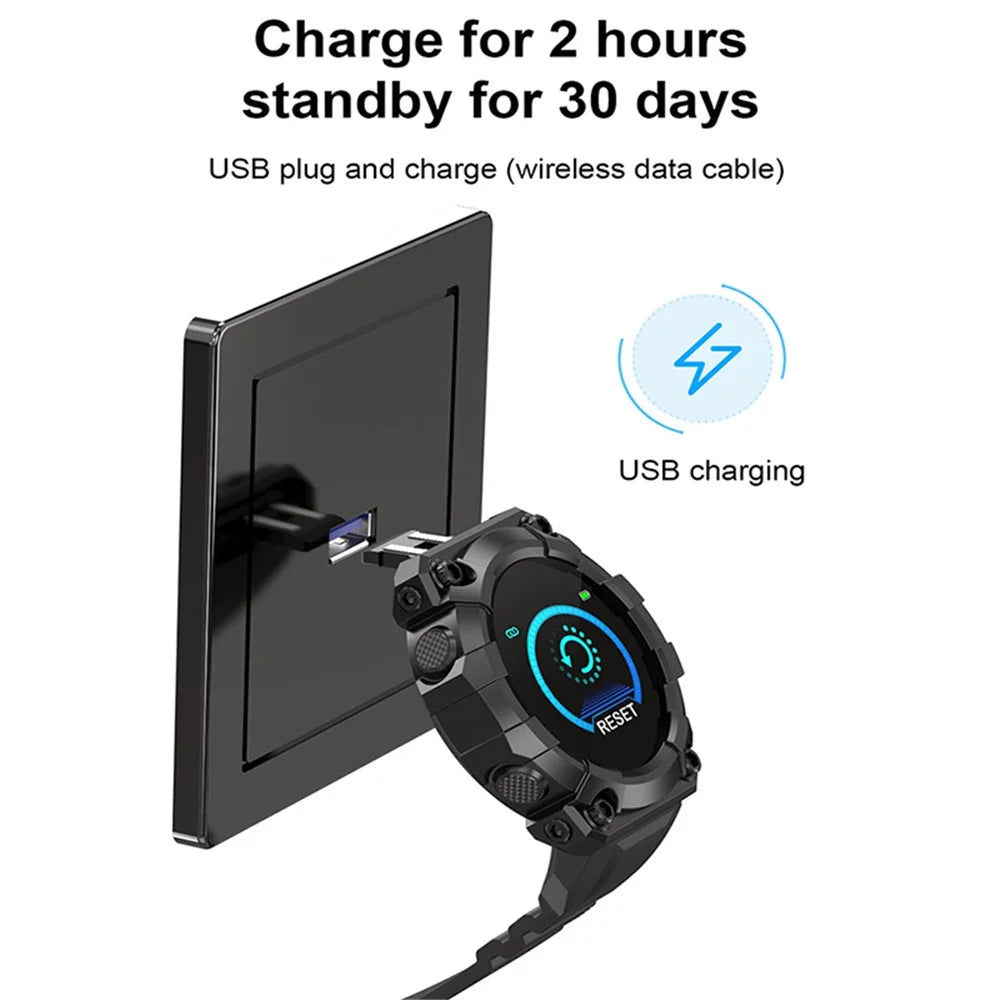 FD68S / Y56 1.3 inch Round Screen Bluetooth-compatible Smart Watch Waterproof Heart Rate Health Monitoring Sport Smart Bracelet - Black - 6