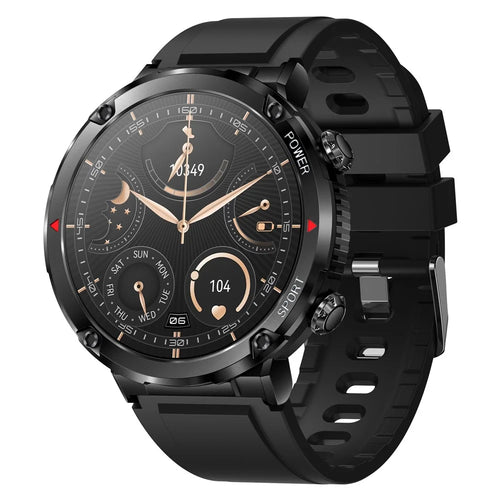 T30 1.6-inch HD Smart Bracelet Bluetooth-compatible Call Watch IP68 Waterproof Sports Watch with Heart Rate, Blood Oxygen Monitoring - Black - 1