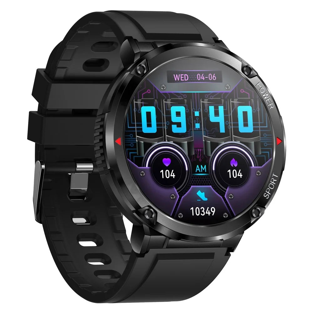 T30 1.6-inch HD Smart Bracelet Bluetooth-compatible Call Watch IP68 Waterproof Sports Watch with Heart Rate, Blood Oxygen Monitoring - Black - 6
