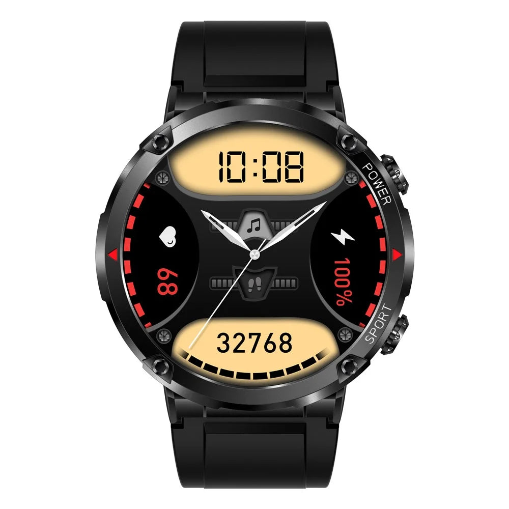 T30 1.6-inch HD Smart Bracelet Bluetooth-compatible Call Watch IP68 Waterproof Sports Watch with Heart Rate, Blood Oxygen Monitoring - Black - 7
