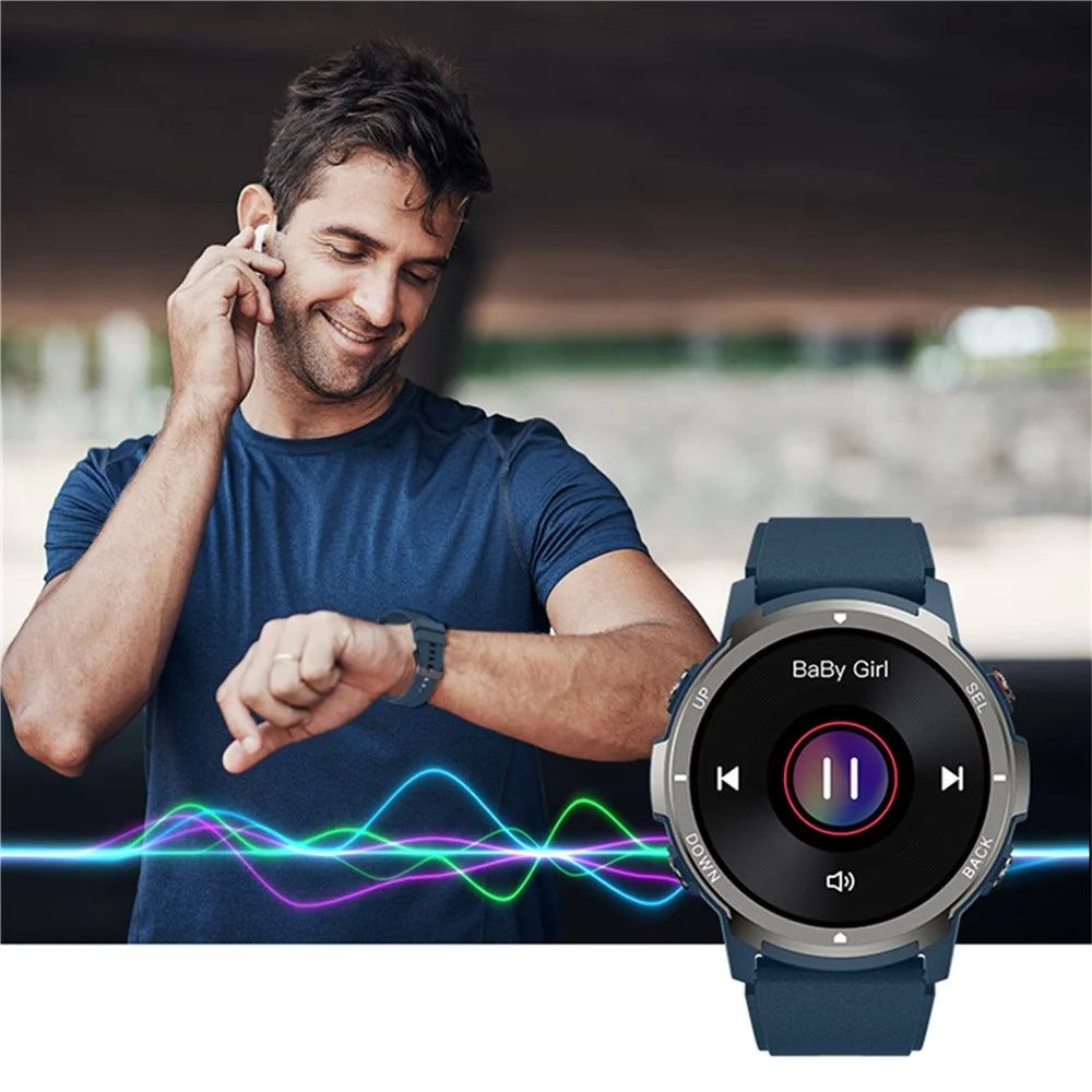 S52 1.39-inch TFT Screen Smart Watch Multifunction Sports Fitness Watch with Heart Rate Monitoring - Blue - 3