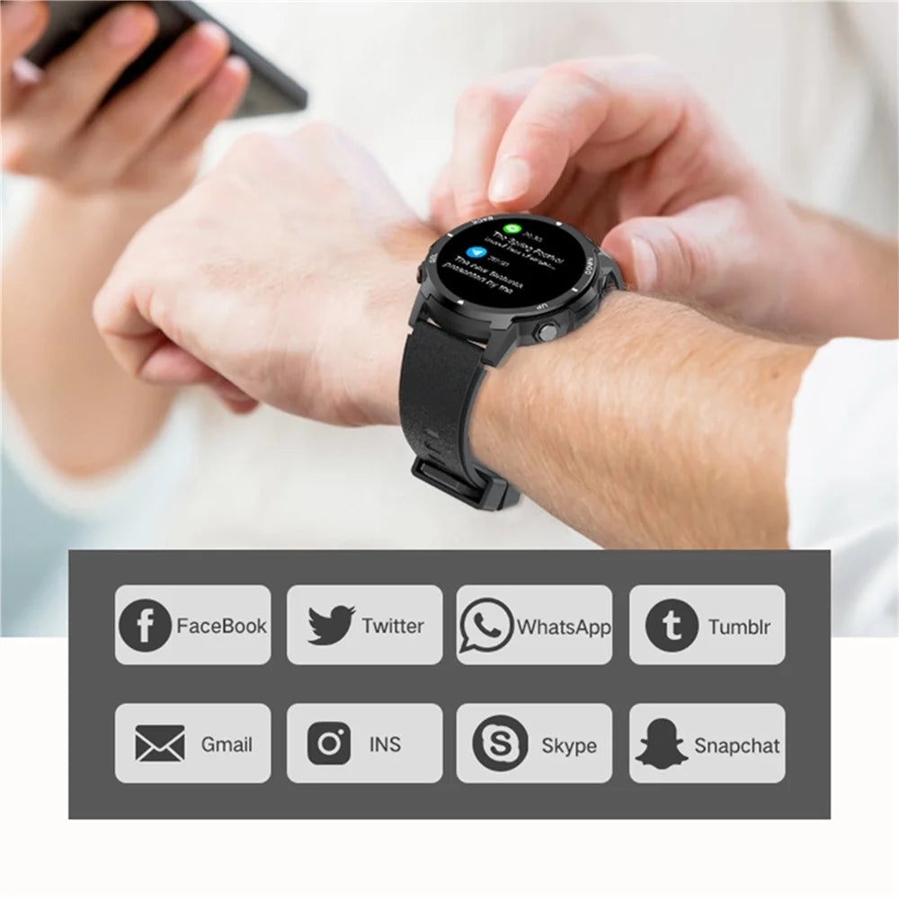 S52 1.39-inch TFT Screen Smart Watch Multifunction Sports Fitness Watch with Heart Rate Monitoring - Blue - 4
