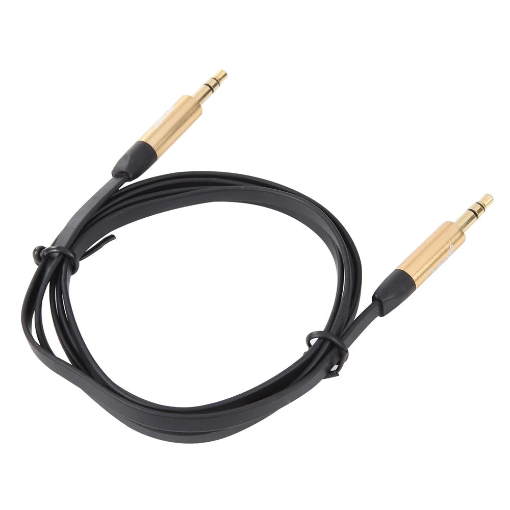QUILCELL 1m Audio Extension Cable Gold-plated 3.5mm Jack Male to Male Aux Cable - 2