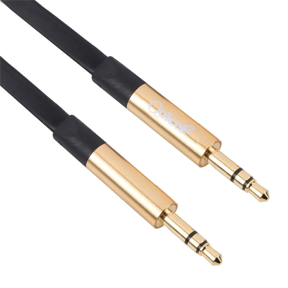 QUILCELL 1m Audio Extension Cable Gold-plated 3.5mm Jack Male to Male Aux Cable - 4