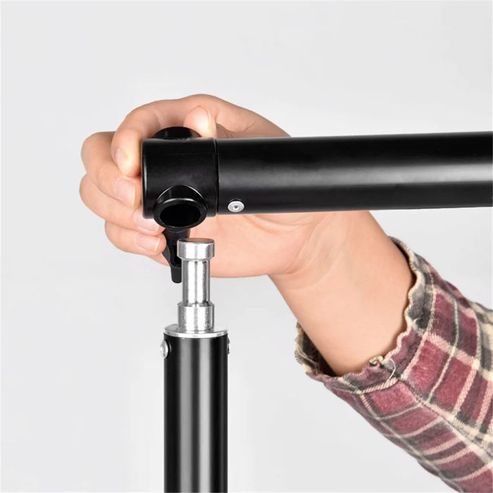 2m Collapsible Photography Backdrop Rod Aluminum Alloy Backdrop Bar Support Crossbar Pole - 5