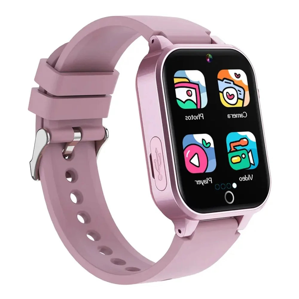 X33 Kids Camera Pedometer Music Game Smart Watch Student Smart Bracelet with Built-in 26 Puzzle Games - Purple - 1
