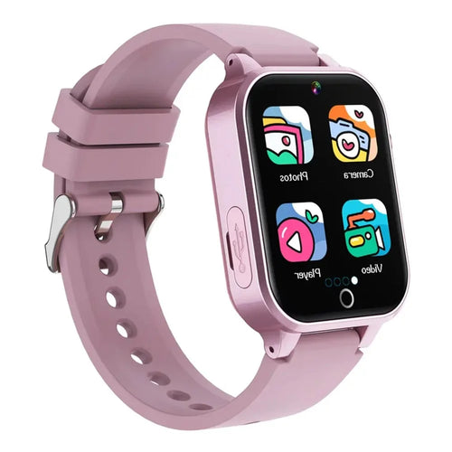X33 Kids Camera Pedometer Music Game Smart Watch Student Smart Bracelet with Built-in 26 Puzzle Games - Purple - 1