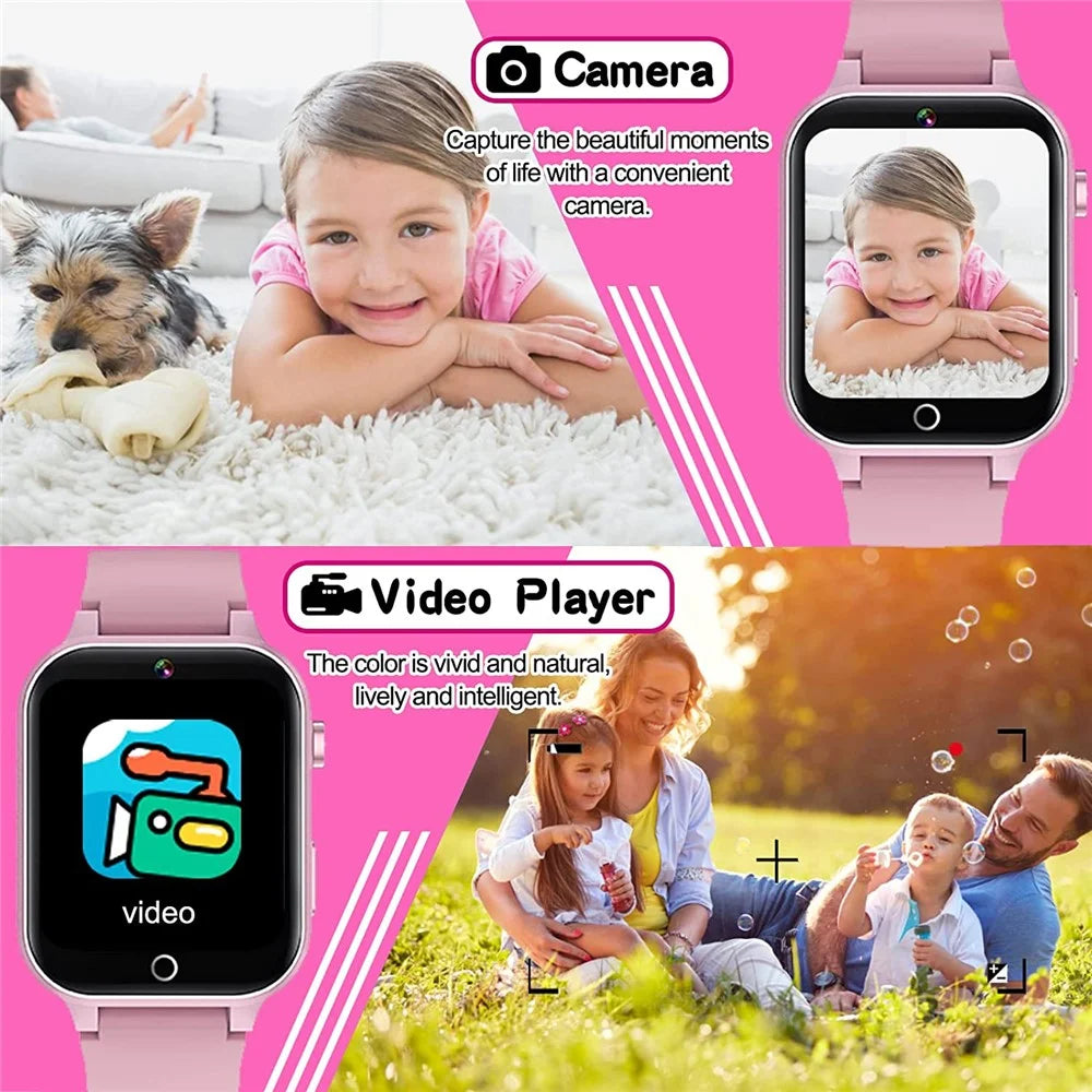 X33 Kids Camera Pedometer Music Game Smart Watch Student Smart Bracelet with Built-in 26 Puzzle Games - Purple - 4