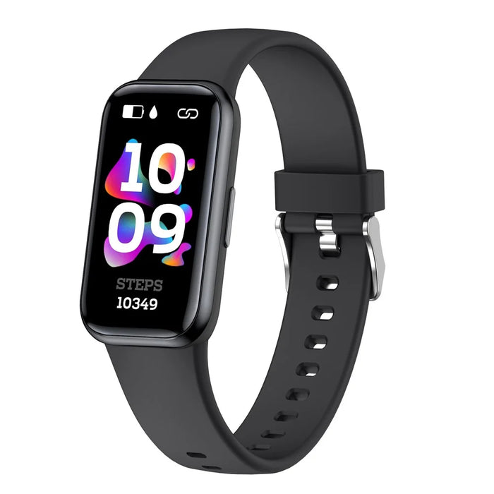 H98 HD 1.47" Touch Screen Smart Bracelet Water Resistant Health Monitoring Fitness Watch with TPU Strap - Black - 1