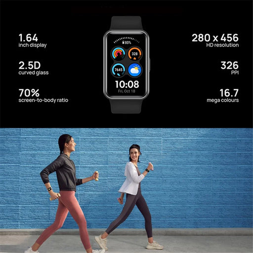 HUAWEI WATCH FIT new 1.64" AMOLED Smart Watch 5ATM Waterproof Health Monitoring Fitness Bracelet - Red - 2