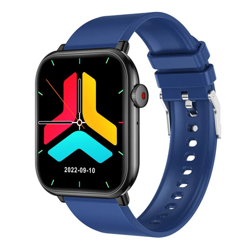 M2 1.96 inch HD Screen Smart Watch Bluetooth-compatible Call Sports Bracelet with Temperature Heart Rate Monitoring - Blue - 1