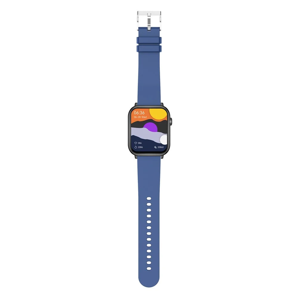 M2 1.96 inch HD Screen Smart Watch Bluetooth-compatible Call Sports Bracelet with Temperature Heart Rate Monitoring - Blue - 6