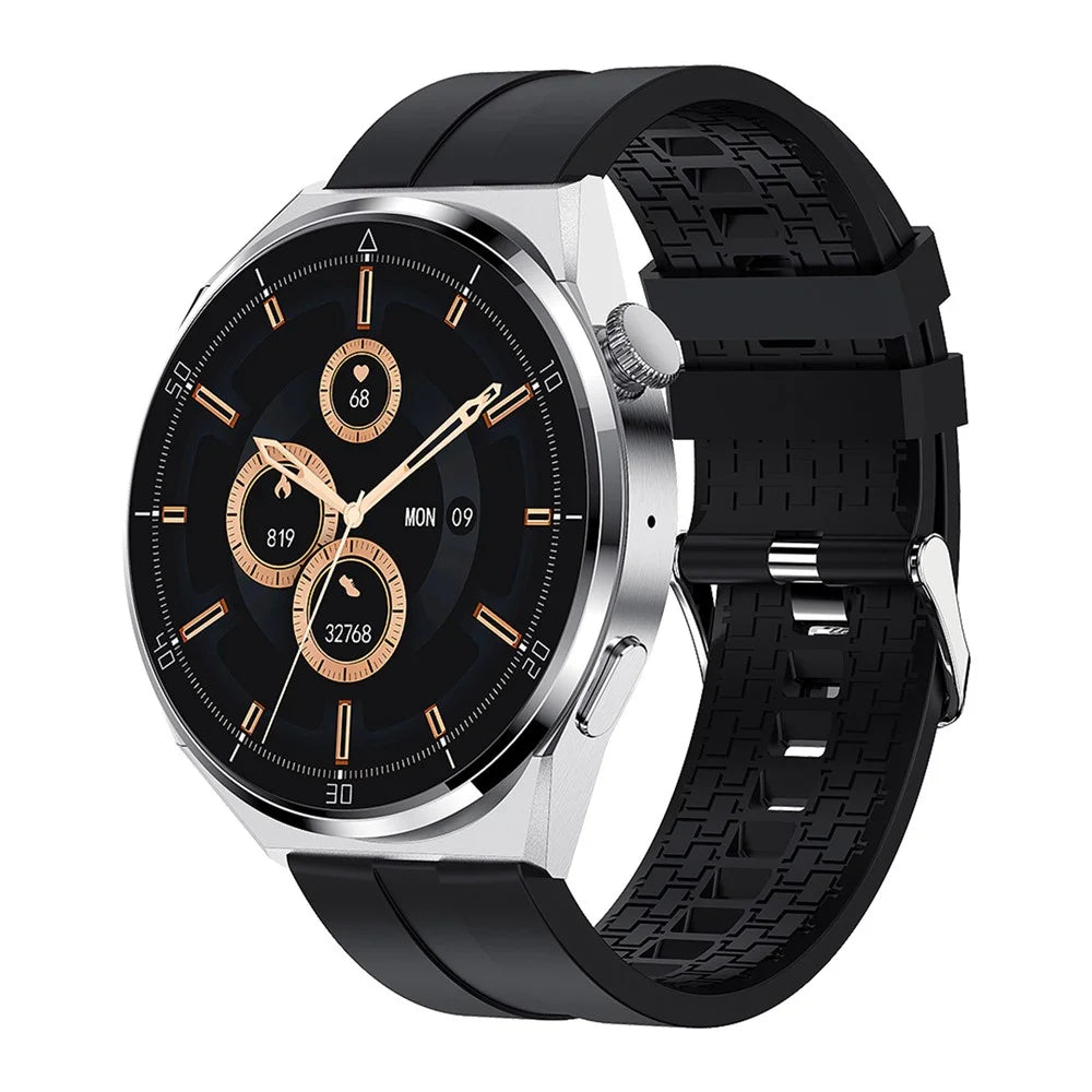 PG3MAX Bluetooth-compatible Call 1.6" Smart Watch Blood Oxygen Heart Rate Monitor IP67 Waterproof Sports Bracelet - Silver - 1