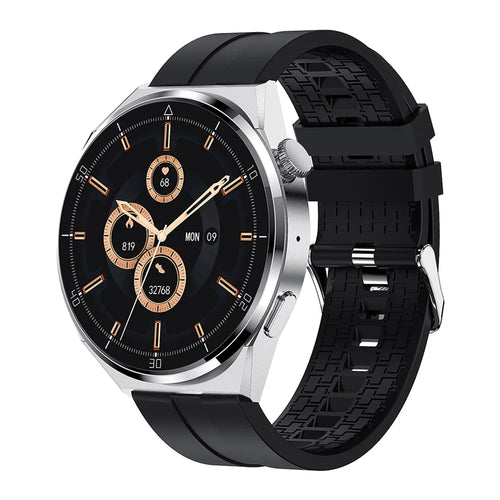 PG3MAX Bluetooth-compatible Call 1.6" Smart Watch Blood Oxygen Heart Rate Monitor IP67 Waterproof Sports Bracelet - Silver - 1