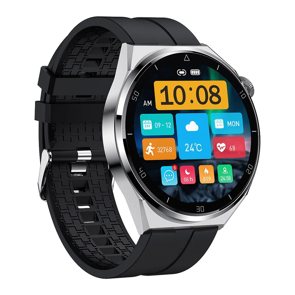 PG3MAX Bluetooth-compatible Call 1.6" Smart Watch Blood Oxygen Heart Rate Monitor IP67 Waterproof Sports Bracelet - Silver - 3