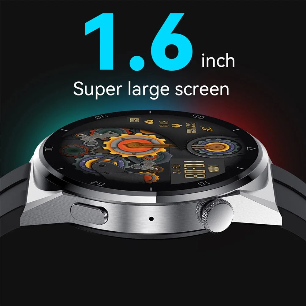 PG3MAX Bluetooth-compatible Call 1.6" Smart Watch Blood Oxygen Heart Rate Monitor IP67 Waterproof Sports Bracelet - Silver - 5