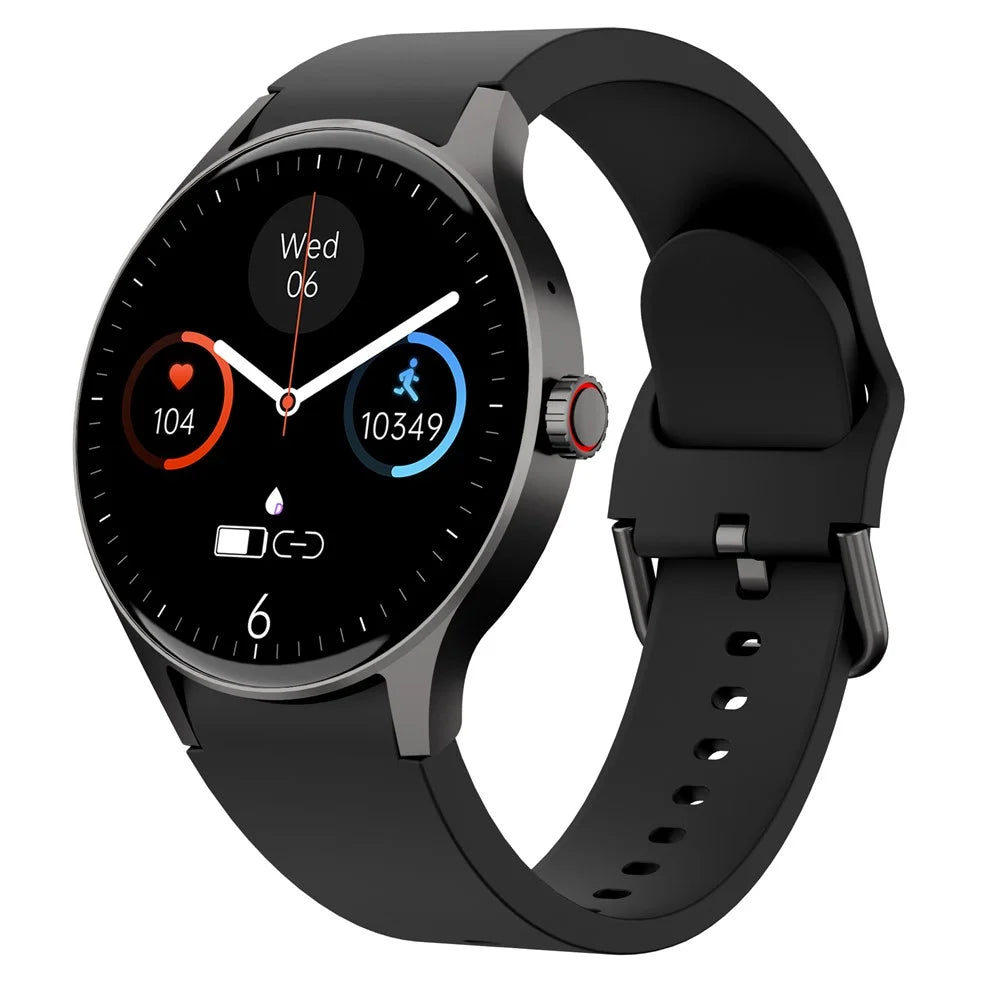 Y80 1.43-inch AMOLED Bluetooth-compatible Call Smart Watch Multi-Sports Modes Fitness Bracelet with Health Monitoring - Black - 1