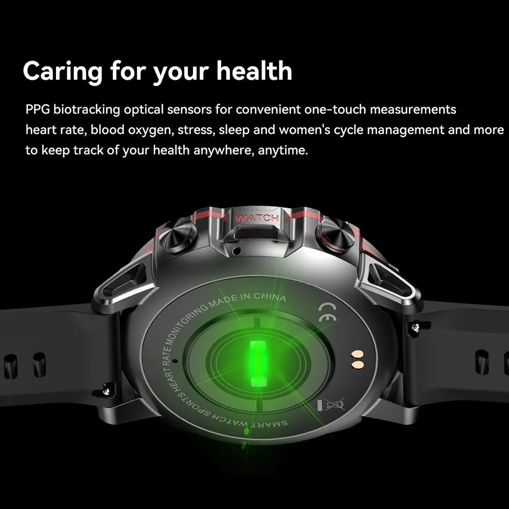 AK56 1.43-inch Smart Watch Heart Rate Blood Pressure Monitoring Bluetooth-compatible Calling Sports Smart Bracelet - Black - 6