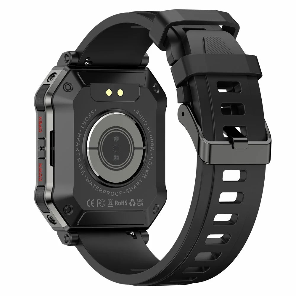 H31 Outdoor 1.91" Smart Watch IP68 Waterproof Sports Bracelet with Blood Oxygen Heart Rate Monitoring - Black - 3