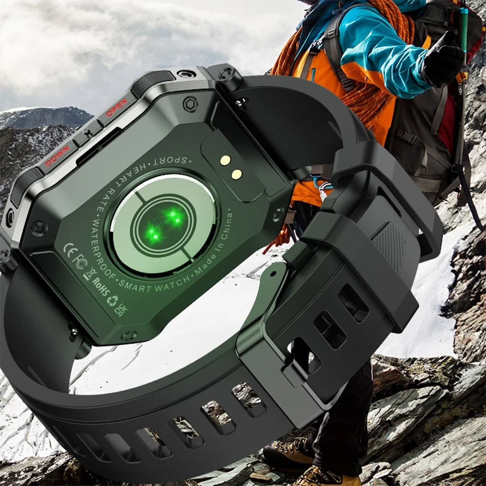 H31 Outdoor 1.91" Smart Watch IP68 Waterproof Sports Bracelet with Blood Oxygen Heart Rate Monitoring - Black - 6