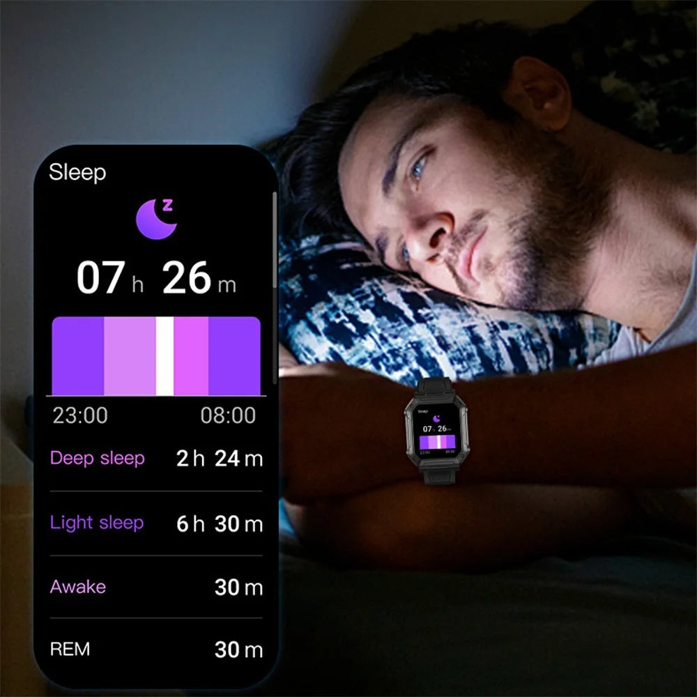 H31 Outdoor 1.91" Smart Watch IP68 Waterproof Sports Bracelet with Blood Oxygen Heart Rate Monitoring - Black - 7