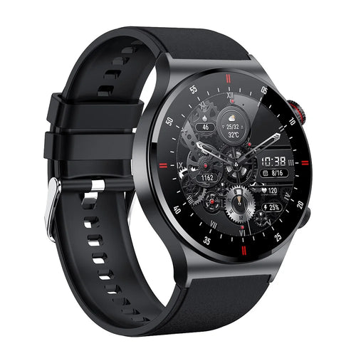QW33 1.28 inch Smart Watch Music Control Pedometer Bluetooth-compatible Call Multi-Sport Watch with Heart Rate Blood Pressure Monitoring - Black - 1