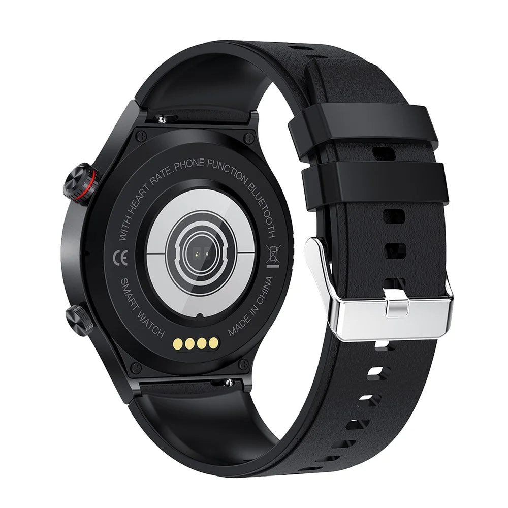 QW33 1.28 inch Smart Watch Music Control Pedometer Bluetooth-compatible Call Multi-Sport Watch with Heart Rate Blood Pressure Monitoring - Black - 2